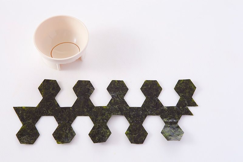 Moule et feuille de nori pour ballon de foot (vendus ensemble)