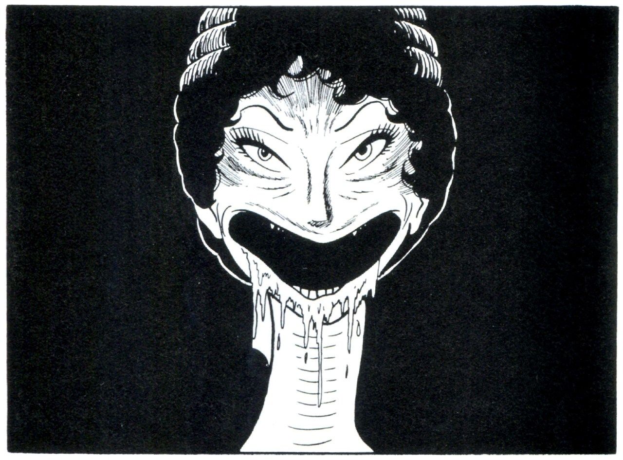 《嘴裂到耳邊時》©︎楳圖一雄