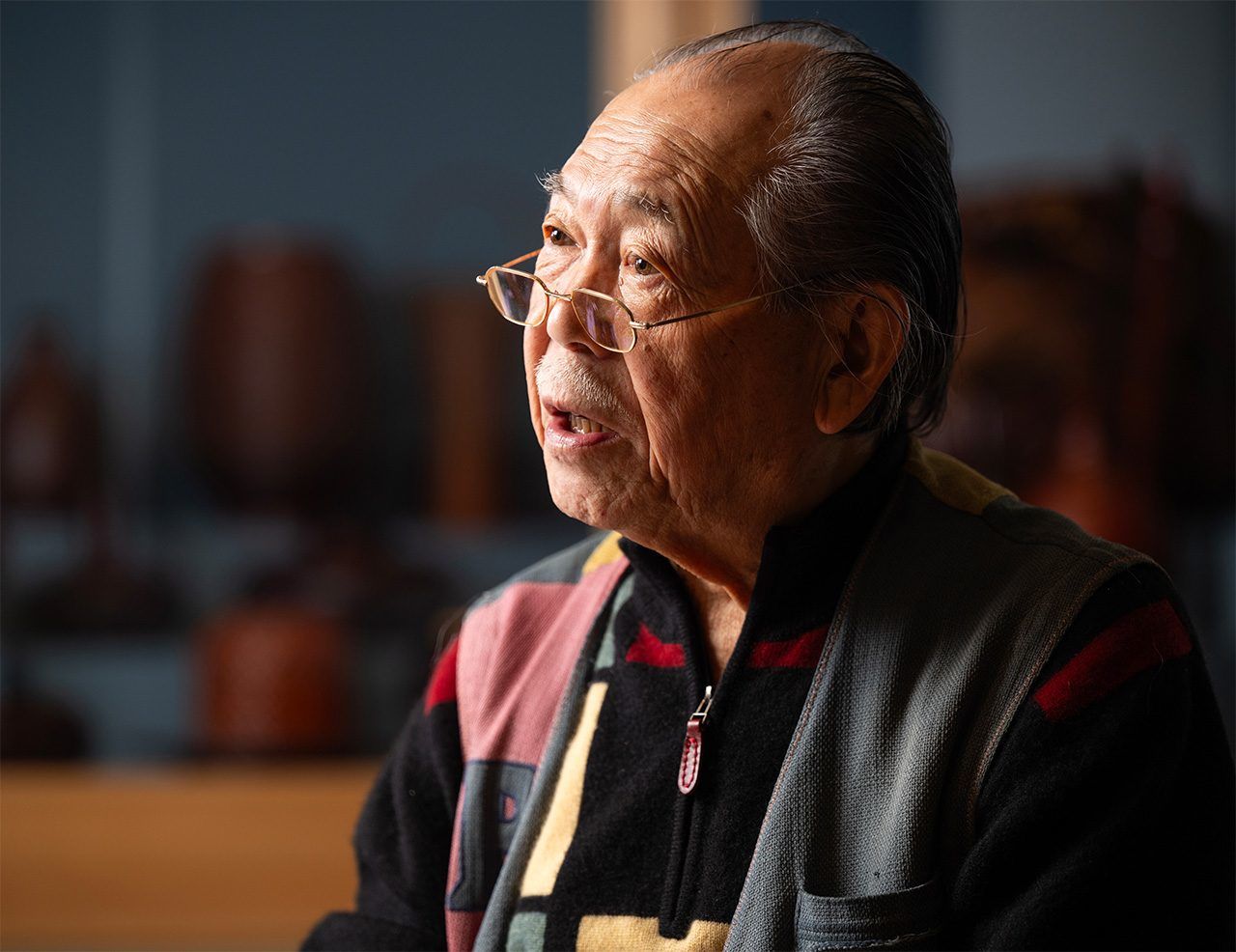 藤沼在接受採訪