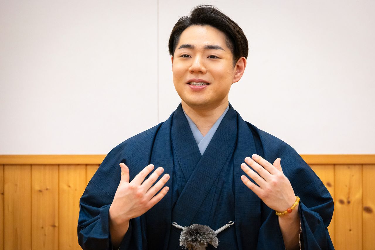 歐洲公演首秀前夕,中村鷹之資接受媒體採訪(2026年2月,東京銀座)(nippon.com編輯部)