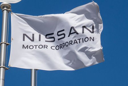 日產汽車的社旗(法新社/時事)