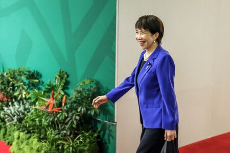 首相高市早苗出席23日,南非約翰尼斯堡舉行的20國集團領袖會議(G20峰會)第二日會議(法新社/時事)