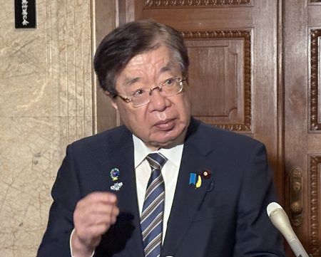 法務大臣平口洋。攝於12日,國會內