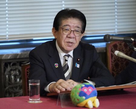 國土交通大臣金子恭之出席閣議後記者會。3日上午於國會內