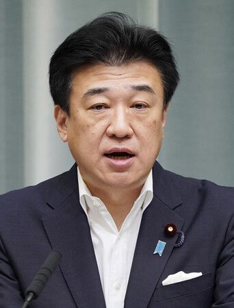 官房長官木原稔於記者會上發言。攝於7月22日下午,首相官邸