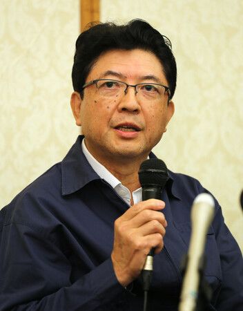 AEON社長吉田昭夫29日下午在熊本市召開記者會,說明AEON Mall熊本爆炸事故