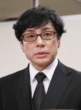 SMILE-UP.(前傑尼斯事務所)社長東山紀之舉行記者會說明卸任事宜。28日下午攝於東京都千代田區