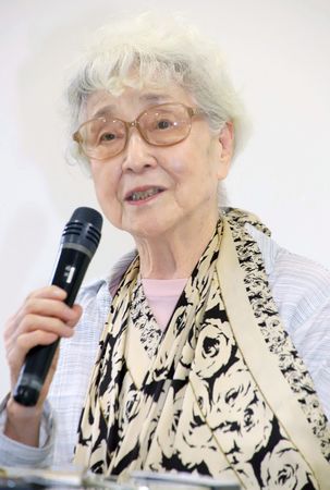 北韓綁架受害者橫田惠的母親橫田早紀江,在丈夫橫田滋忌日前接受媒體採訪。6月2日攝於川崎市