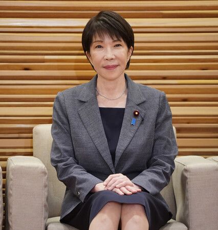 日本首相高市早苗6日出席內閣會議。攝於東京首相官邸