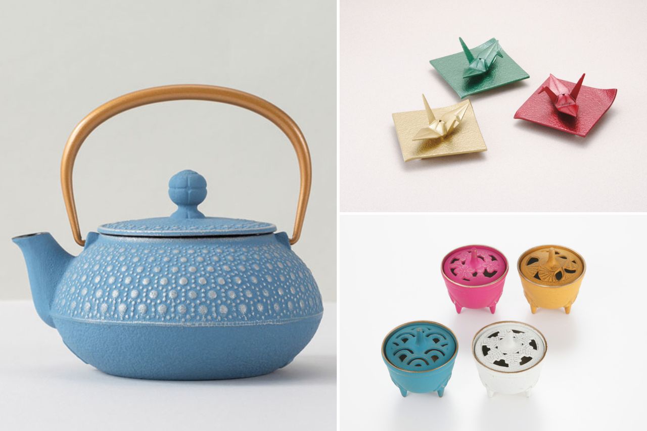 لاقت أباريق إيواتشو الحديدية (نانبو تيكي) نجاحًا كبيرًا في الأسواق الغربية؛ وتقوم الشركة بصناعة المواقد والمباخر الملونة. (إيواتشو)