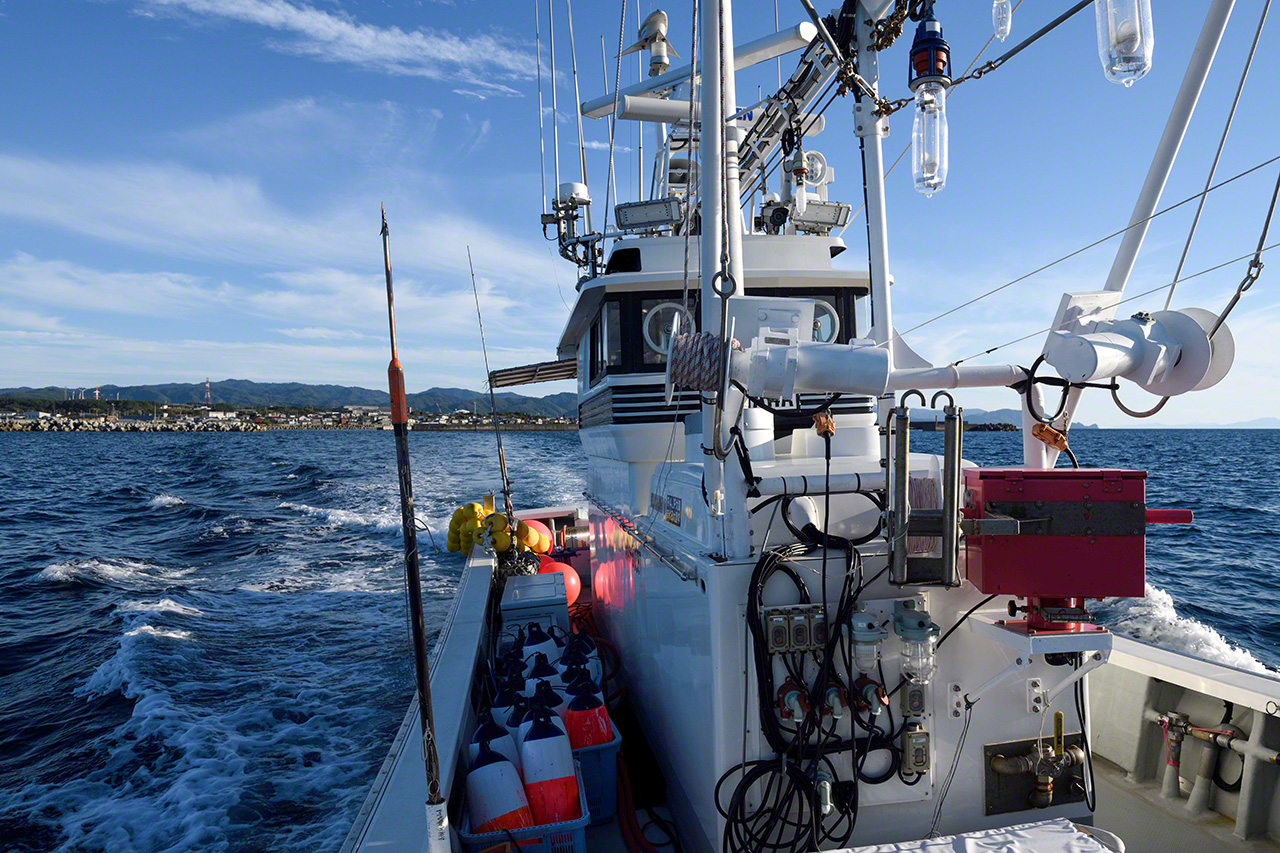 التوجه لصيد سمك التونة في بلدة أوما. (&copy;&nbsp;أوزاوا أكيهيكو)