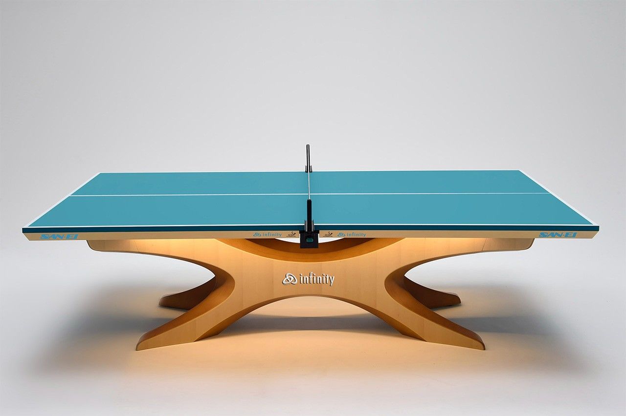 طاولة ”إنفينيتي“ التي جذبت الانتباه لشكلها الجميل في أولمبياد ريو دي جانيرو. © الصورة من تقديم سانئي.