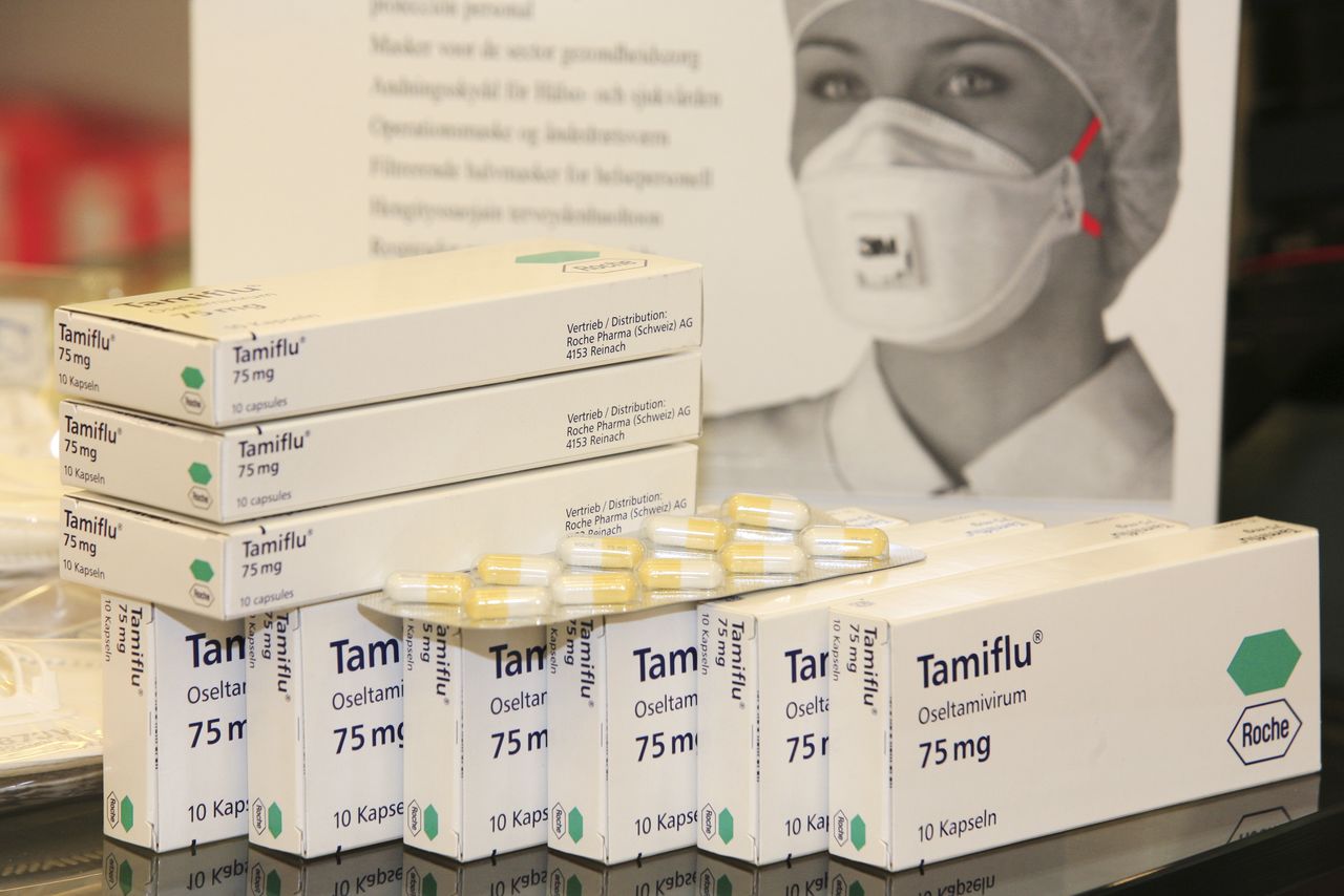 دواء تاميفلو المضاد للفيروسات والذي يتم وصفه لعلاج الإنفلونزا أو الوقاية منها (تصوير BSIP/UIG عبر غيتي)