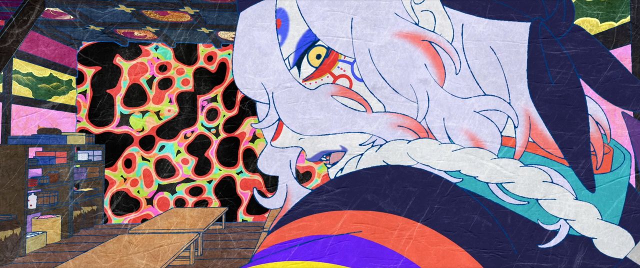 ترمز الشخصية الرئيسية – بائع الأدوية – إلى روح مسلسل مونونوكي. (© Twin Engine)