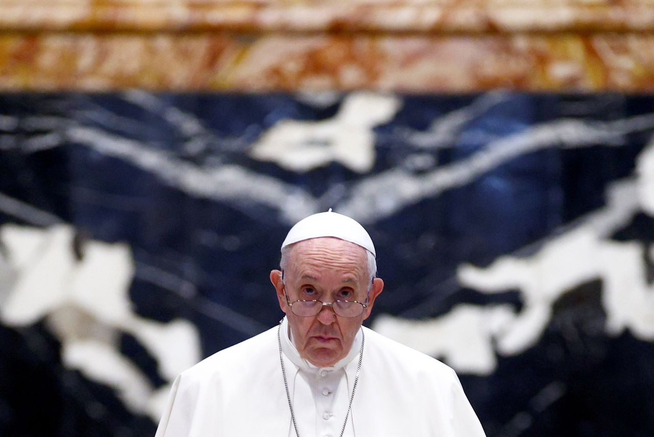 البابا فرنسيس في الفاتيكان بصورة من أرشيف رويترز.