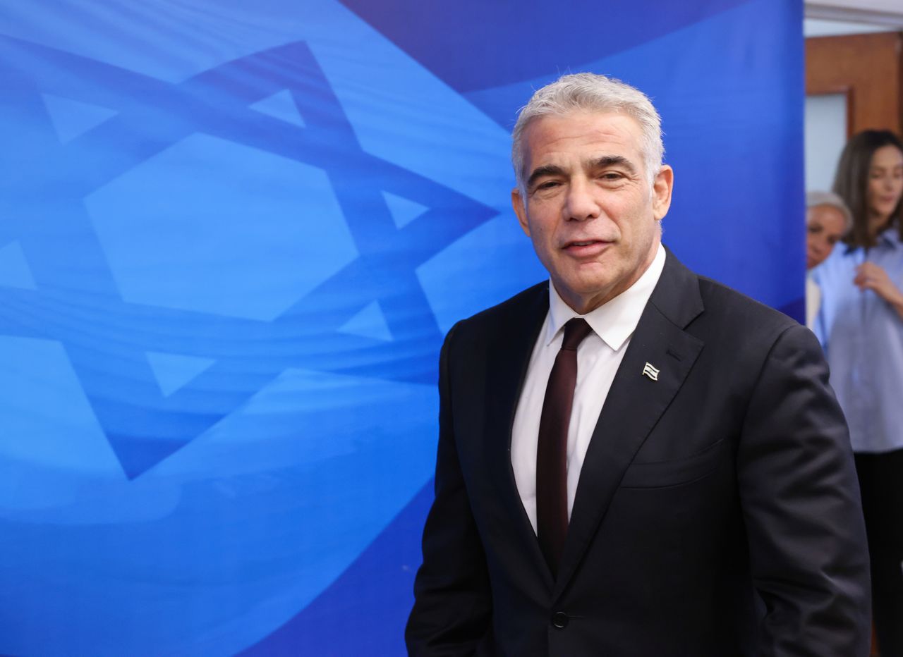 وزير الخارجية الإسرائيلي يائير لابيد في القدس يوم 20 يونيو حزيران 2021. صورة لرويترز من ممثل لوكالات الأنباء.
