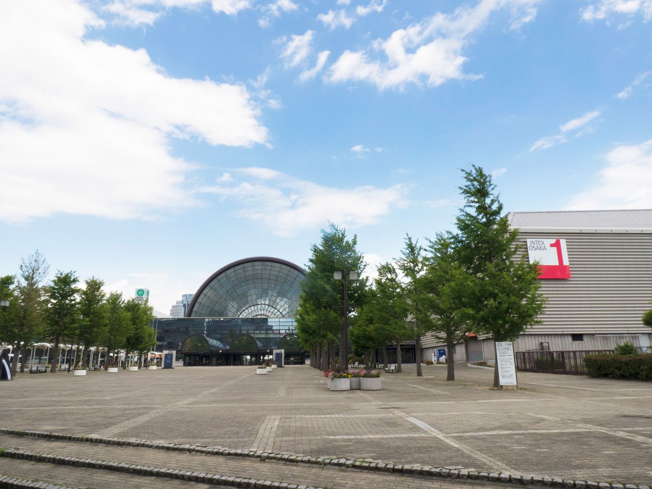 2019年6月G20大阪峰会主会场咲洲的国际商品交易会会场“INTEX大阪”