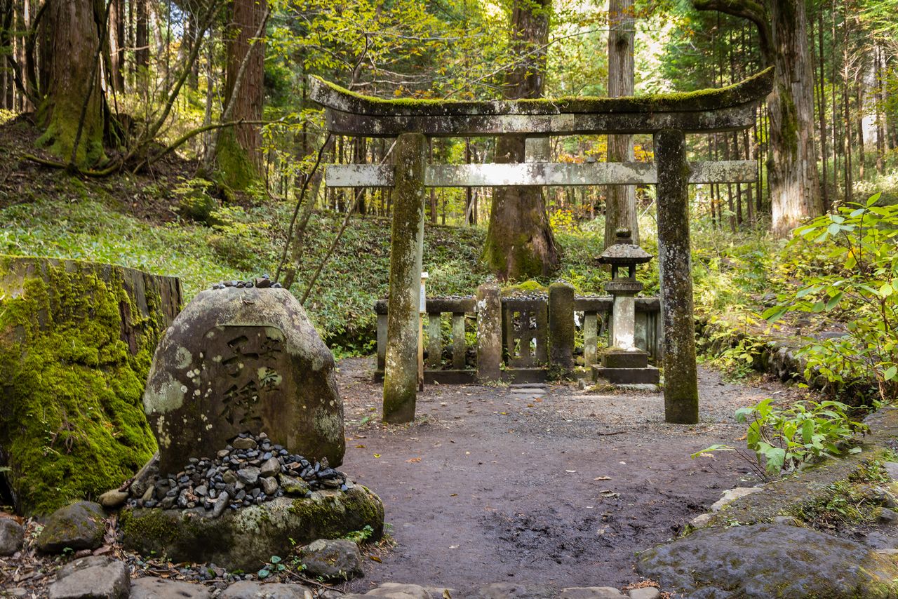 送子神石“安产子种石”。此外，还有不少受人欢迎的能量景点分散在泷尾神社里