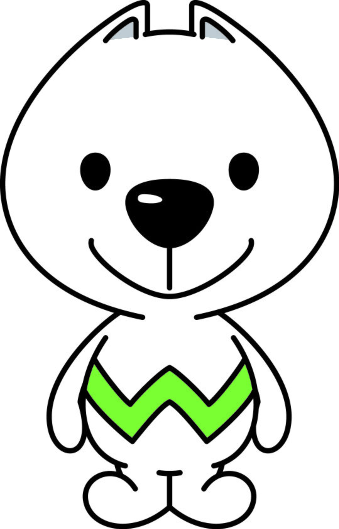 和歌山县的吉祥物“纪伊酱”,它是以纪州犬为原型的卡通形象。该县古称“纪伊国”或“纪州”,吉祥物胸前的“W”字样代表和歌山县(其英文名称为Wakayama) ©和歌山县