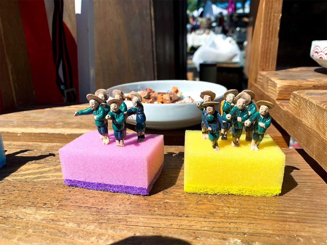 在丰国神社的小玩意儿市集上，常常能看到许多可爱的东西