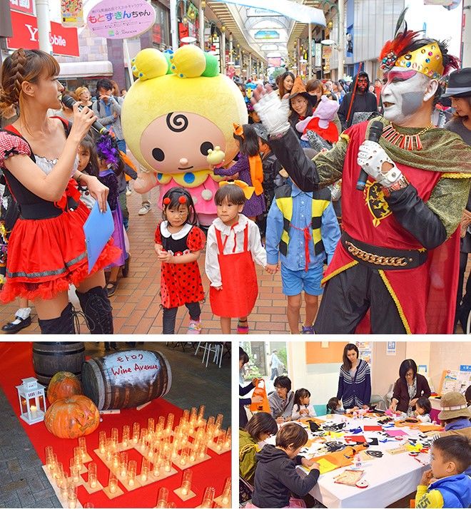 神户元町商店街每年十月份开始举行“万圣节”活动（图片：元町商店街官网）