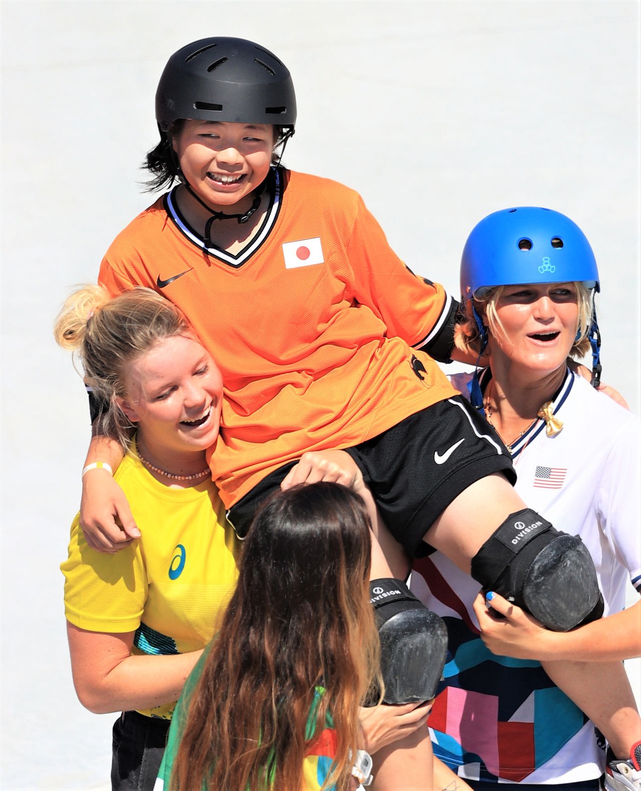 冈本碧优曾是东京奥运会的夺冠热门,虽然只获得了第四名,但竞争对手们对她的出色表现给予了极大赞赏(2021年8月4日,东京有明城市运动公园,时事社)