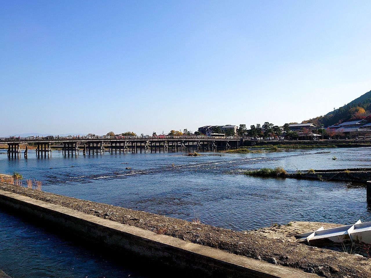 京都岚山,渡月桥
