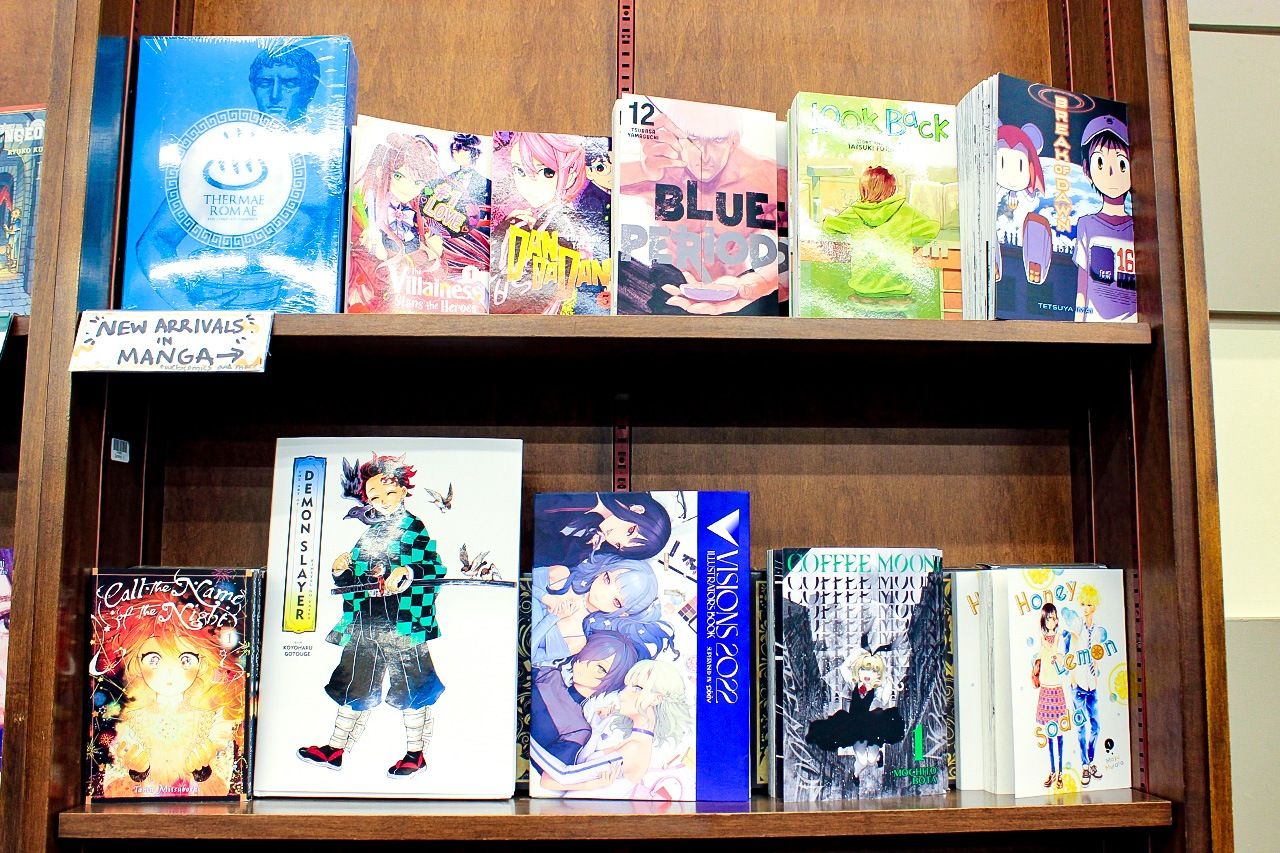 美国书店陈列的日本漫画单行本(图片:PIXTA)