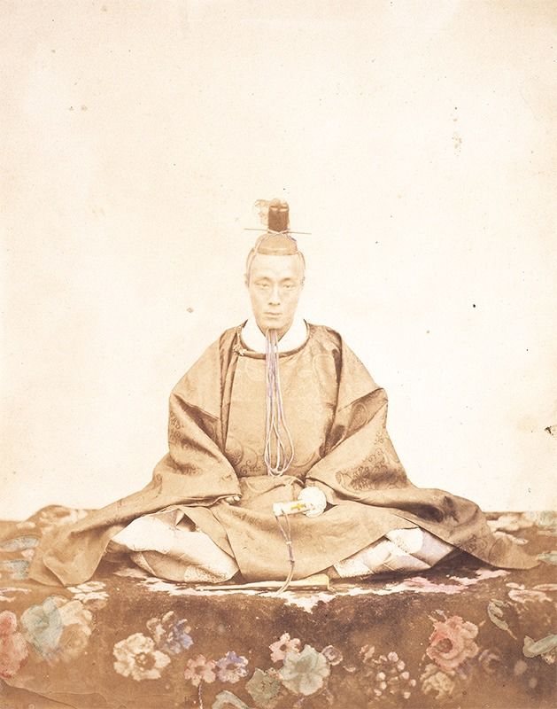 江户幕府最后一位将军德川庆喜的肖像照（福井市立乡土历史博物馆）