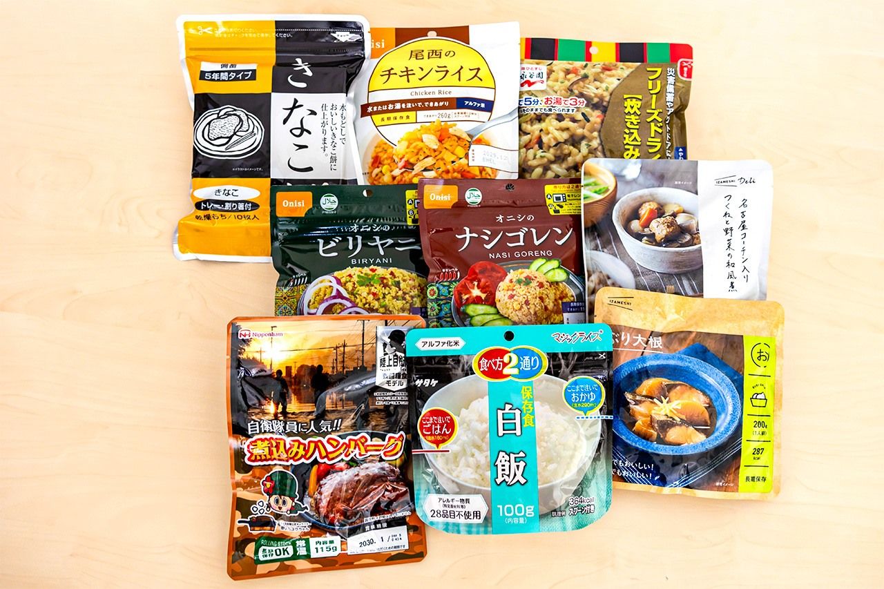 品种丰富的应急食品