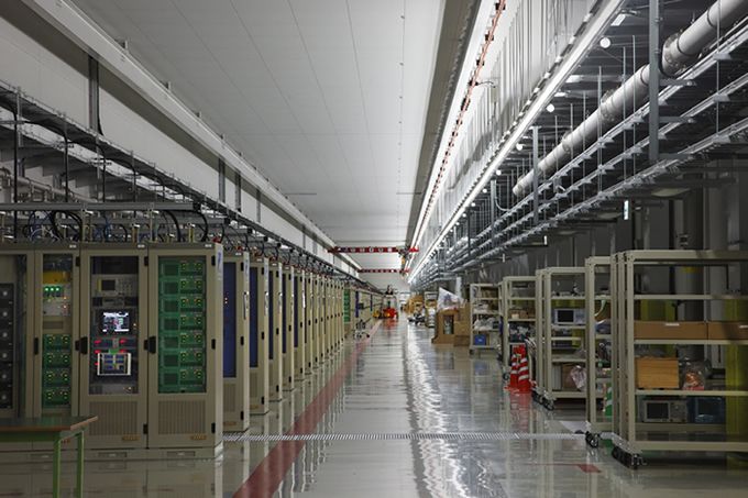 XFEL Klystron Gallery; the array of control devices pictured here is the heart of the SACLA facility.