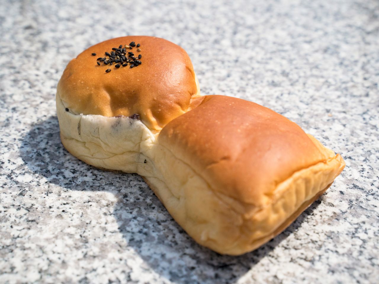  Goryō <em>anpan</em>, a signature product of the Loire bakery.