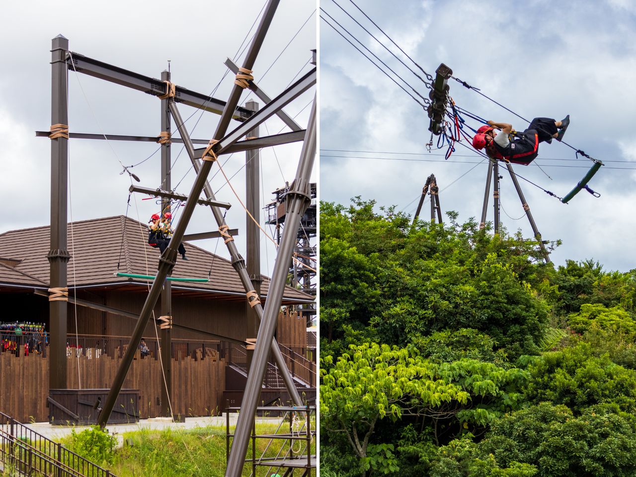 Soar through the air on a giant swing. (© <em>Nippon.com</em>)