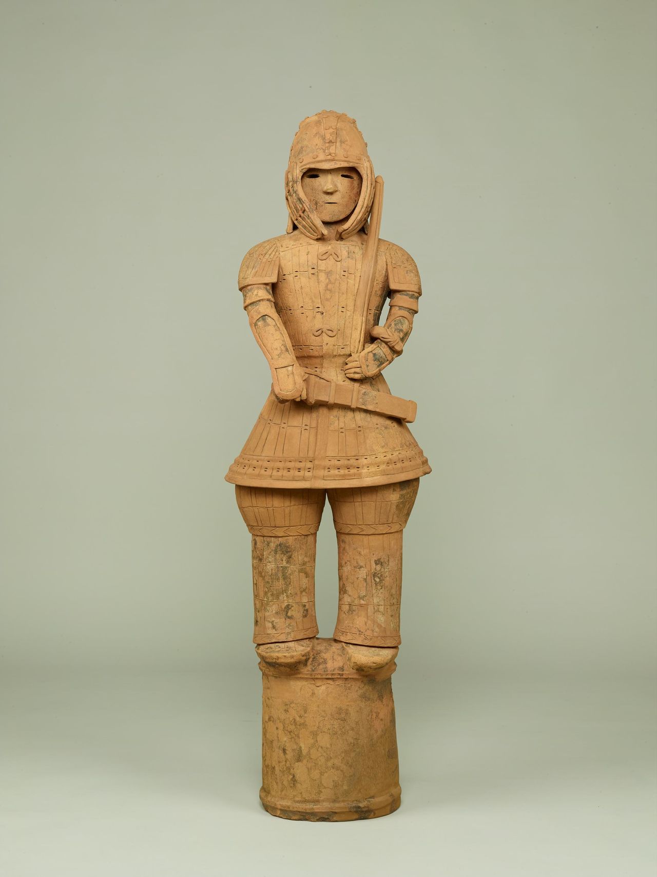 Haniwa warrior in keikō armor. (Courtesy Tokyo National Museum/ColBase)