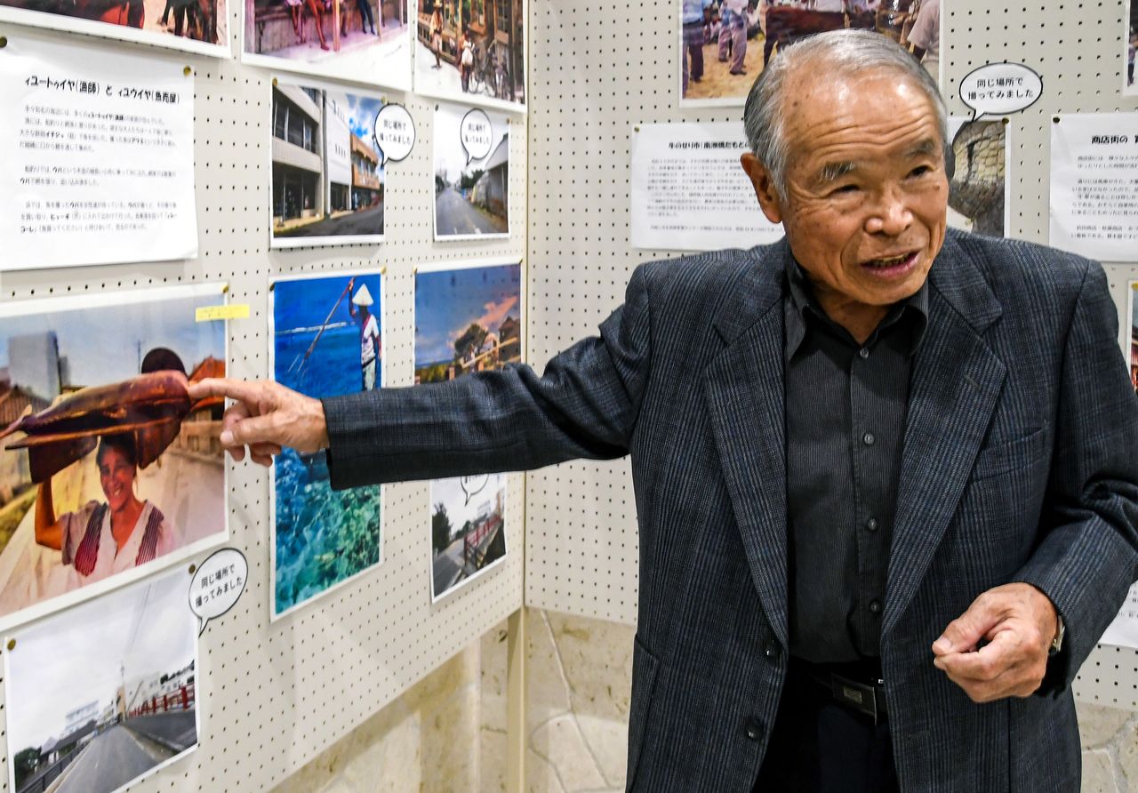 Sakida Mitsunobu, who was acquainted with the late Haga Hideo. (© Sakae Makiko)