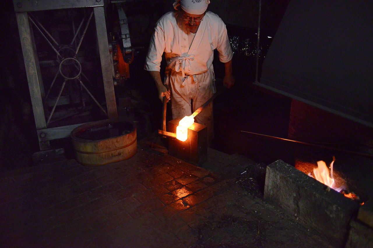 During the summer months, temperatures in the forge can reach over 40 degrees.