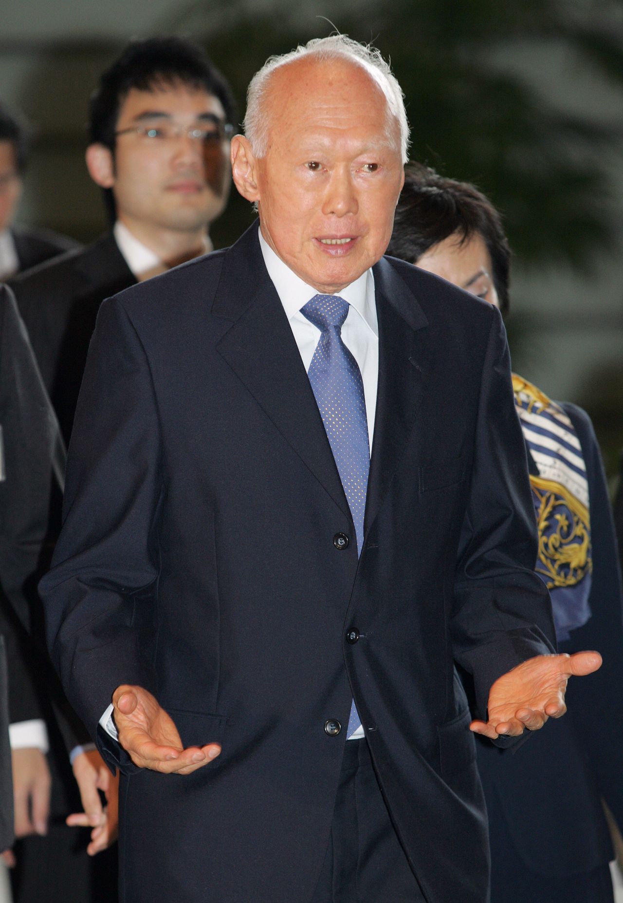 Former Singaporean Prime Minister Lee Kuan Yew, photographed in May 2007. (© Jiji)
