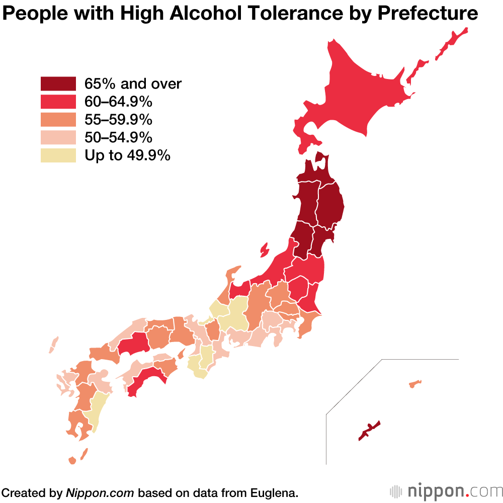 Japanese Genotype Survey Suggests People In Tōhoku Have A Higher Tolerance To Alcohol Nippon Com