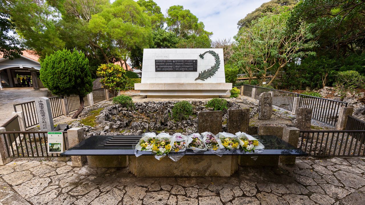The Himeyuri Cenotaph.