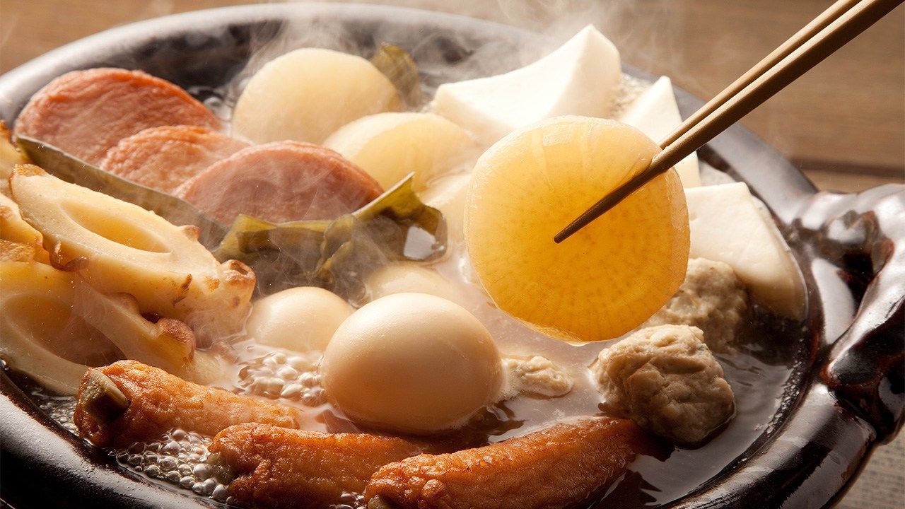 Oden Recipe (Japanese Winter Hot Pot with Vegetables and Fish