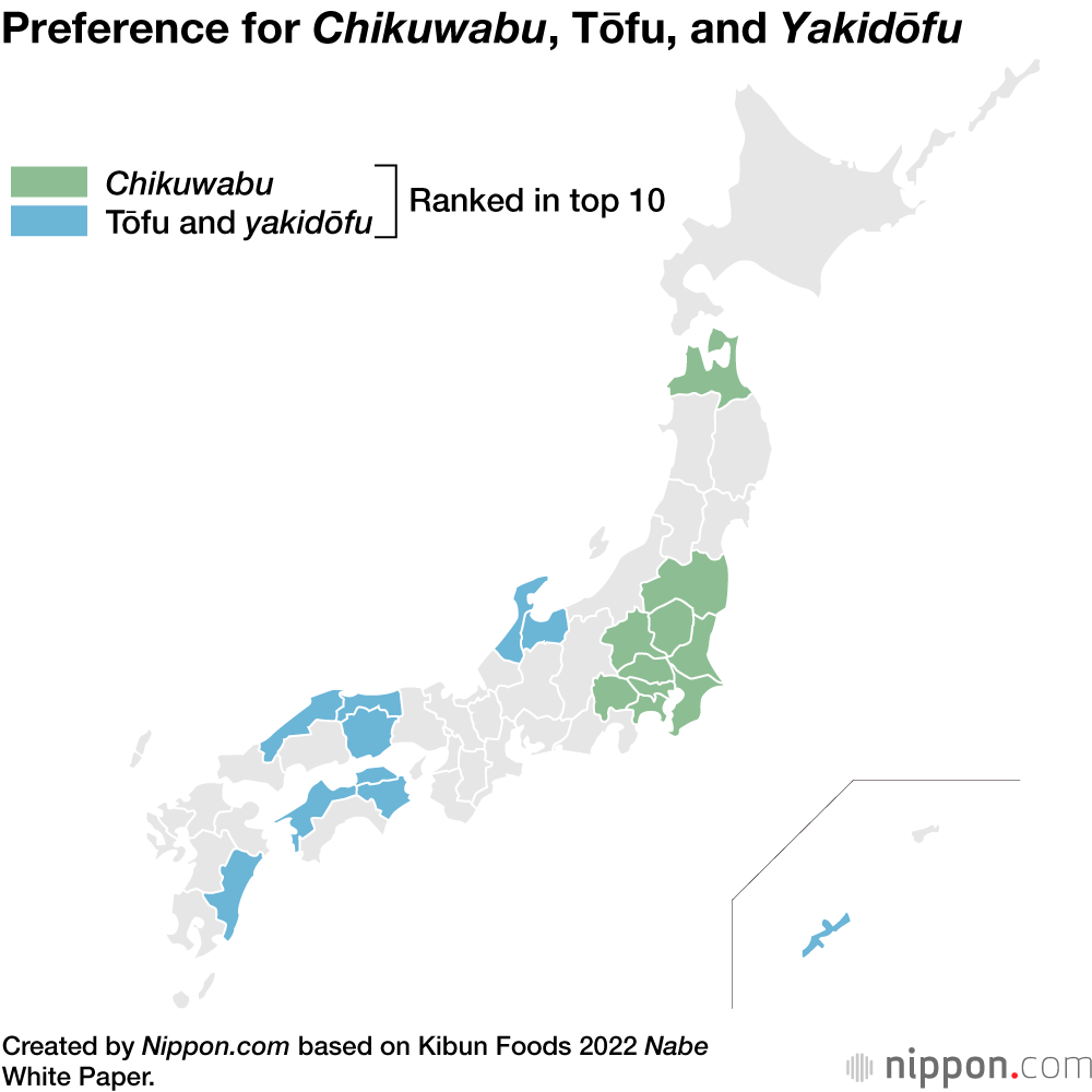 Preference for Chikuwabu, Tōfu, and Yakidōfu