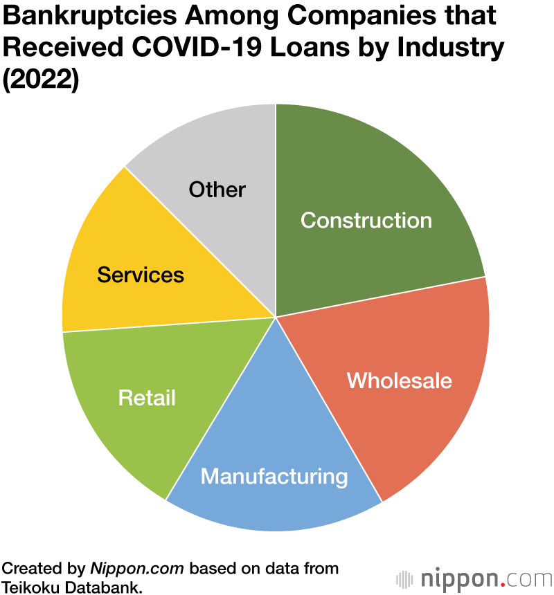 Bankruptcies Among Companies that Received COVID-19 Loans by Industry (2022)