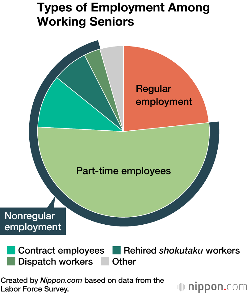 Types of Employment Among Working Seniors