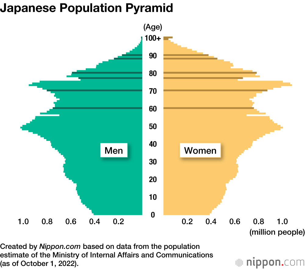 Japanese Population Pyramid