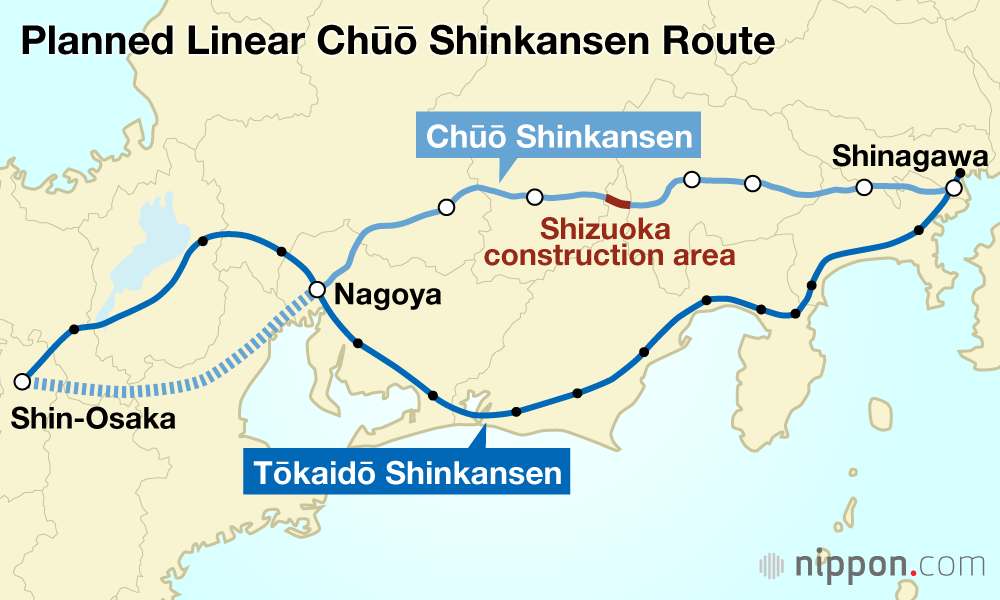 Planned Linear Chūō Shinkansen Route
