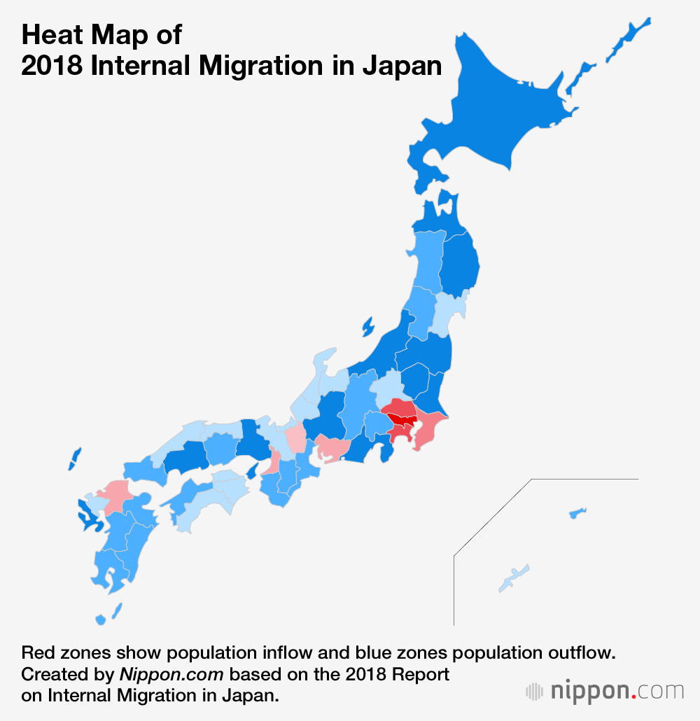 Net migration into Tokyo from elsewhere in Japan continues, government data  shows - The Japan Times