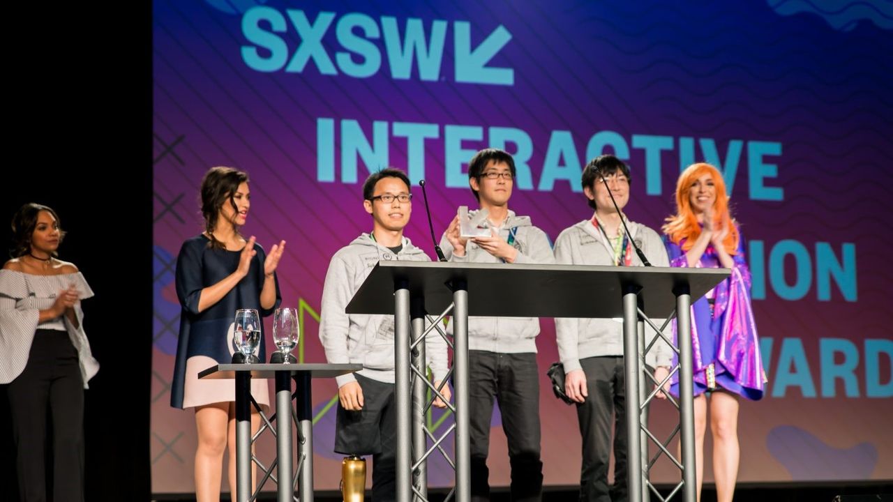 Winning the Interactive Innovation Award at SXSW.