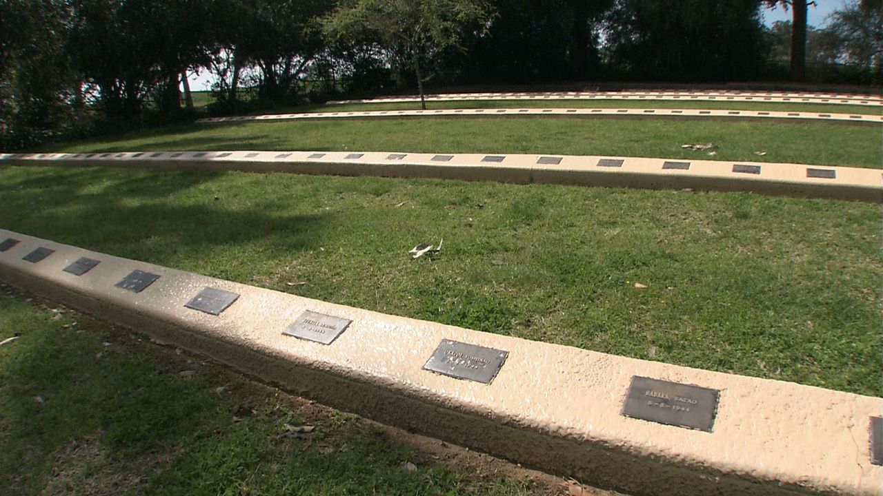 Cowra’s Japanese War Cemetery: the resting place of POWs and other Japanese detainees, together with fallen pilots. (© Setonaikai Broadcasting Corporation)