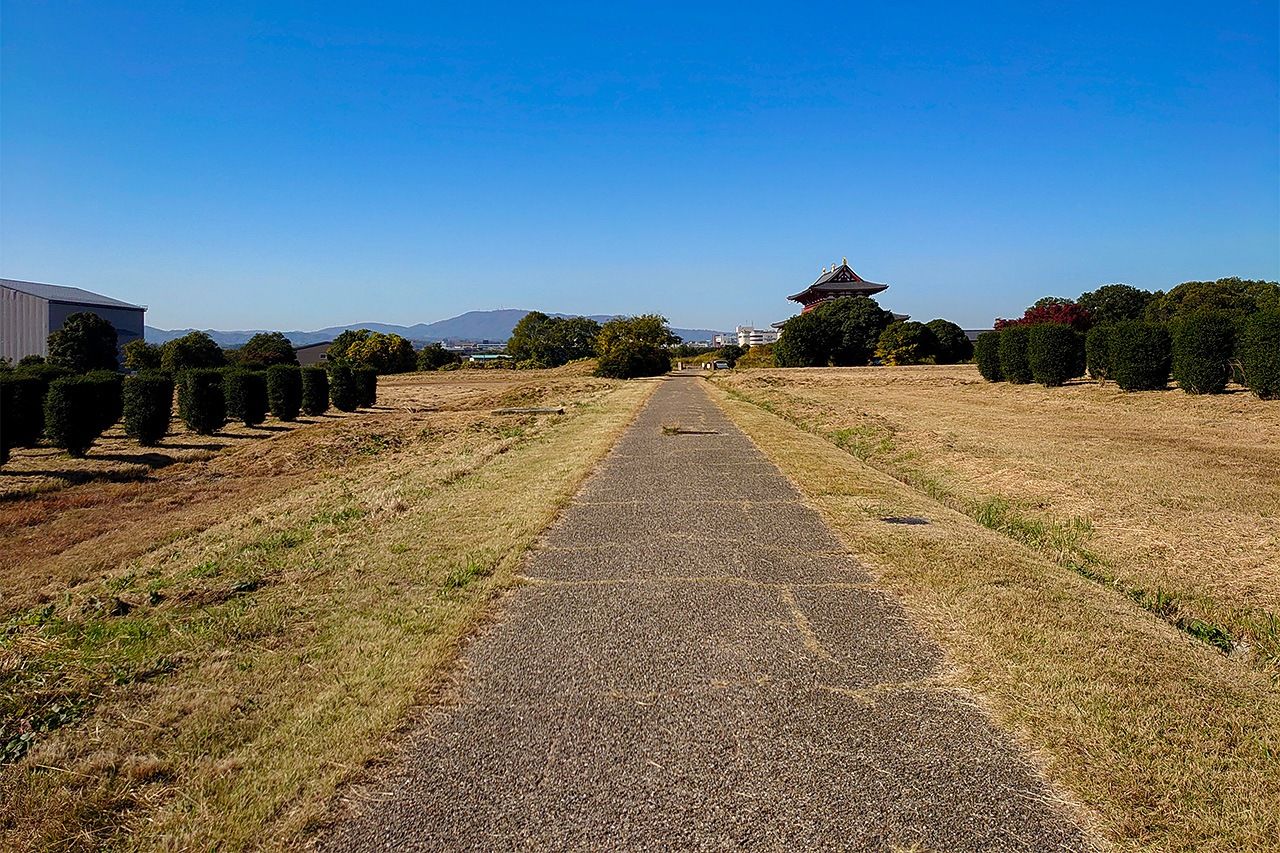 The remains of Heijō Palace, now gone to wilderness.