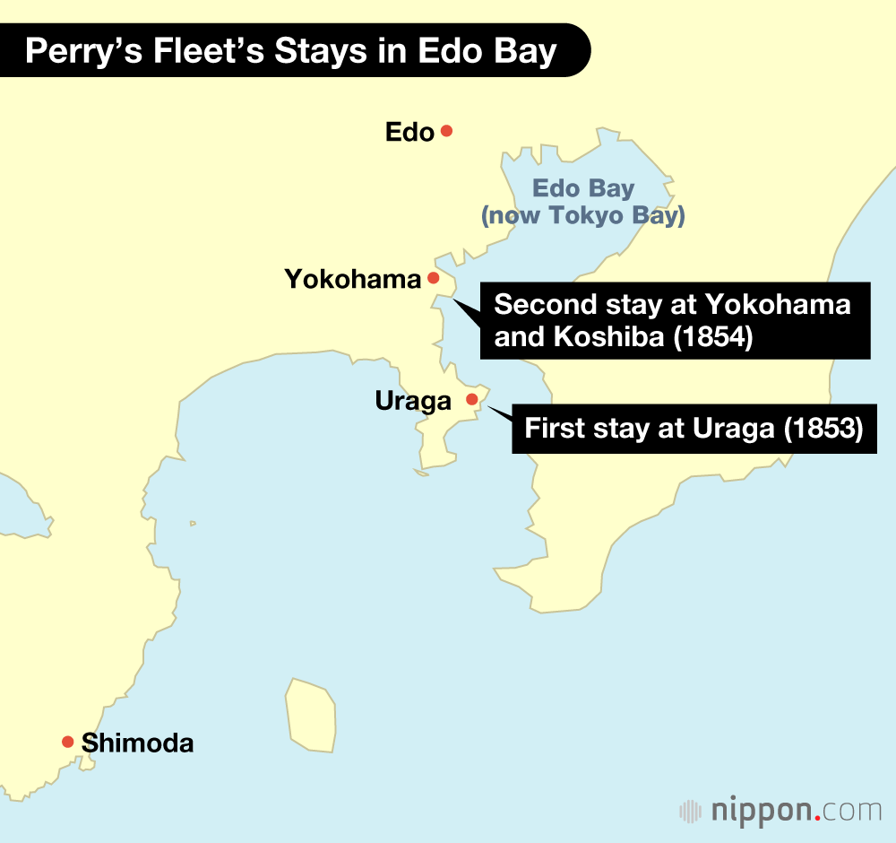 Perry’s Fleet’s Stays in Edo Bay